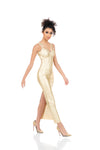 Gold Plated "Egyptian Goddess" Bandage Dress