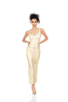 Gold Plated "Egyptian Goddess" Bandage Dress