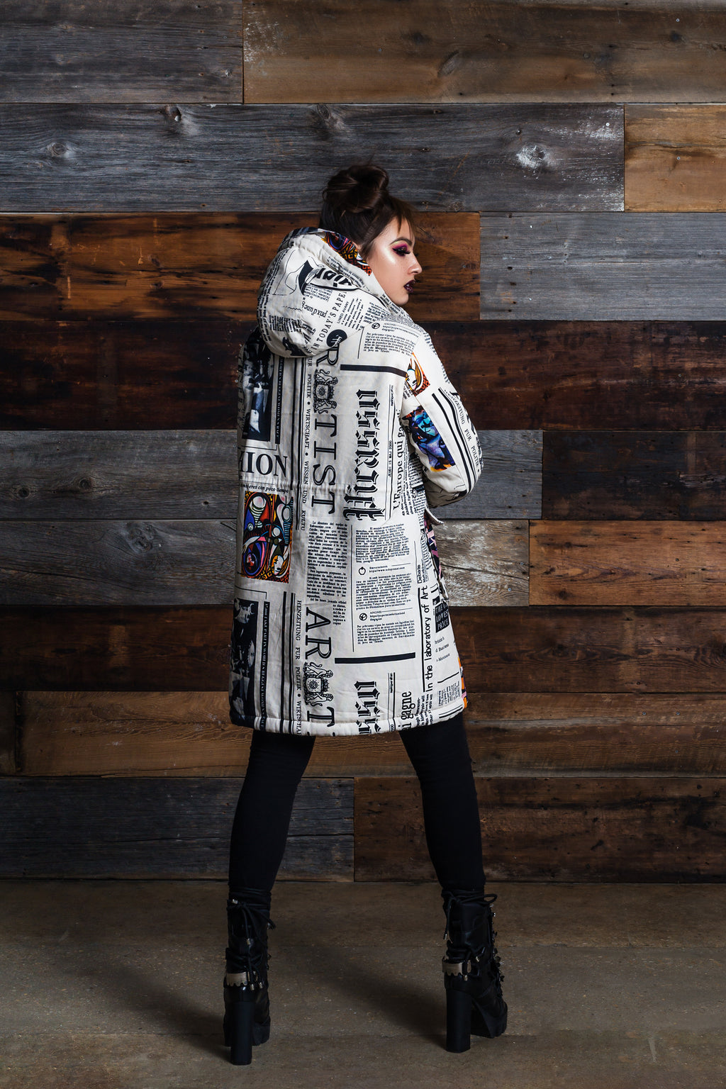 New York Times " Daily Print" Coat