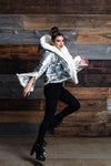 Silver "Moon Bounce" Mohair Jacket