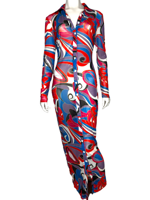 Women's Purple Flower Print Dress (1Pc) - Saras The Label | Lavender maxi  dress, Flower print gown, Ladies gown