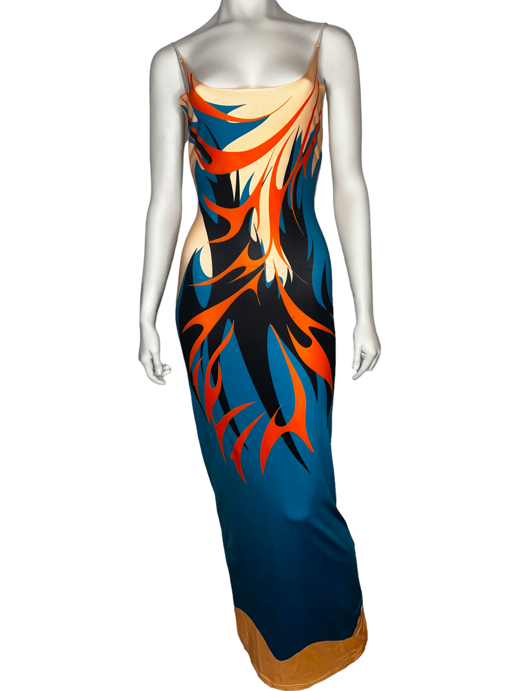 Blazing Fire Maxi Dress