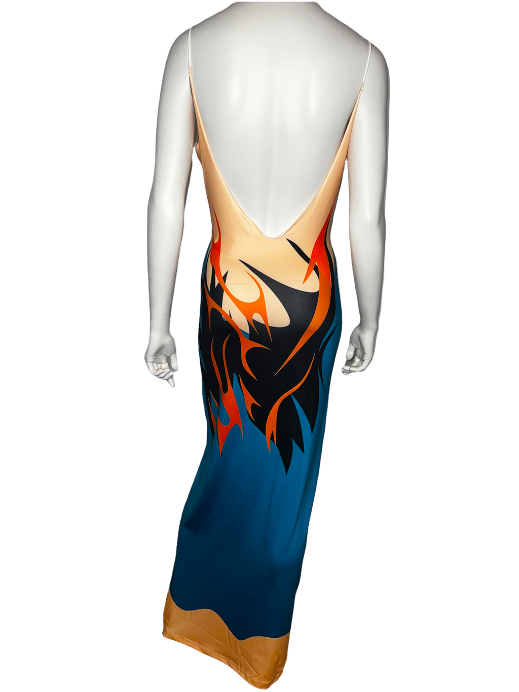 Blazing Fire Maxi Dress